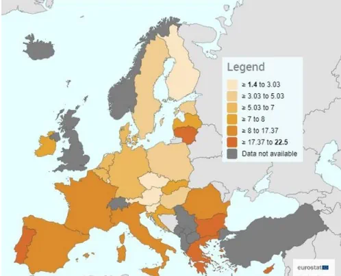 Statistiche povertà energetica in UE 2022