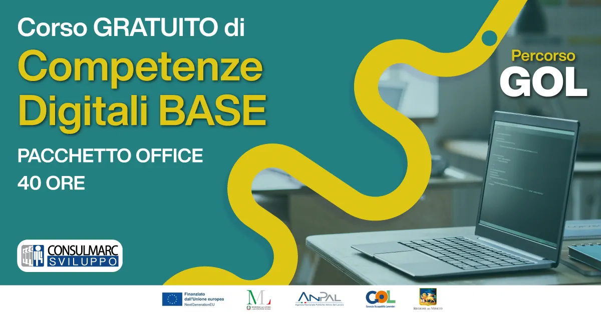 Percorso GOL - Competenze informatiche di base BANNER