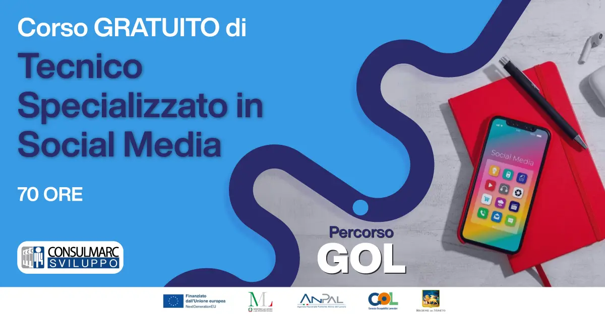 Percorso GOL - Tecnico specializzato in Social Media BANNER