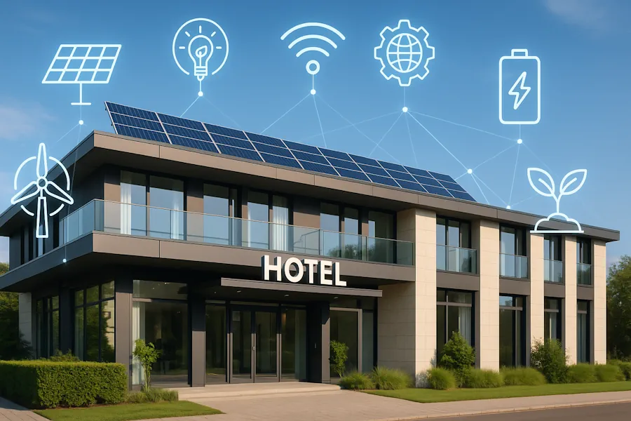 Copertina articolo Transizione 5.0 Turismo: tecnologia e risparmio energetico per hotel, innovazione digitale e sostenibilità